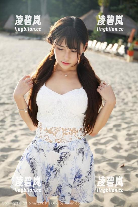 MyGirl美媛馆 - 糯美子MINIbabe白裙：图片更新，适合在公园被小狗追赶的日子！